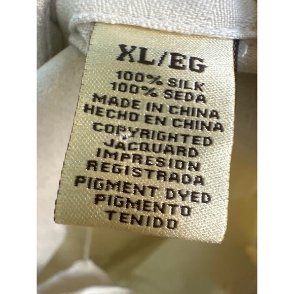 Jamacian Jaxx 100% Silk Cream Button Down Beach Shirt with Wooden Buttons - Picture 5 of 6